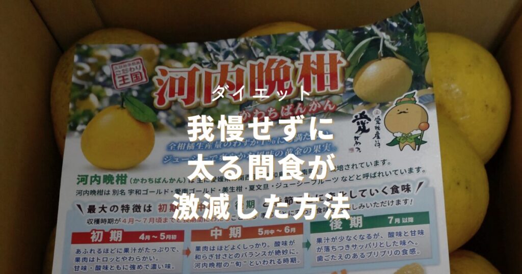 【ダイエット】楽して甘いお菓子の間食を減らして、ヨガのポーズを取りやすくしました